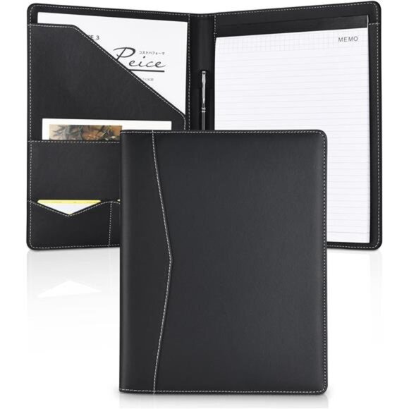 Pacific Mailer Padfolio Leather Binder, Interview Legal Document Organizer - Picture 15 of 16